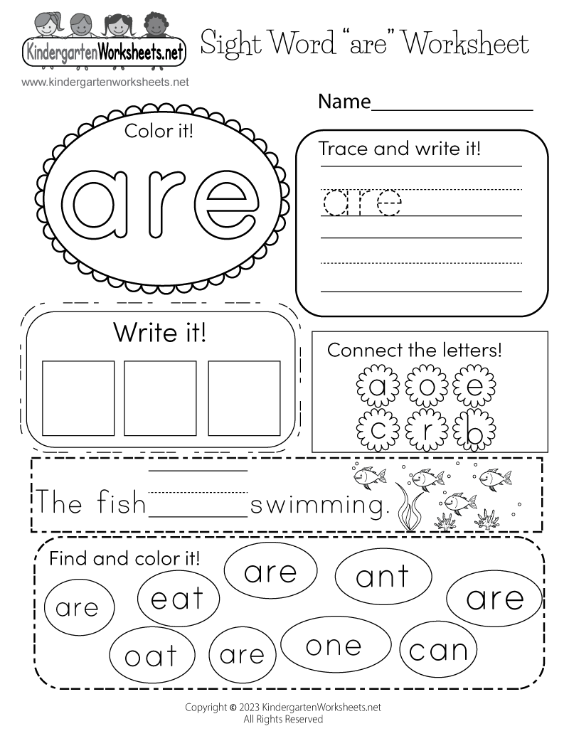 Sight Word Are Worksheet Free Printable Digital PDF FREE PRINTABLE MULTIPLICATION WORKSHEETS WonkyWonderful