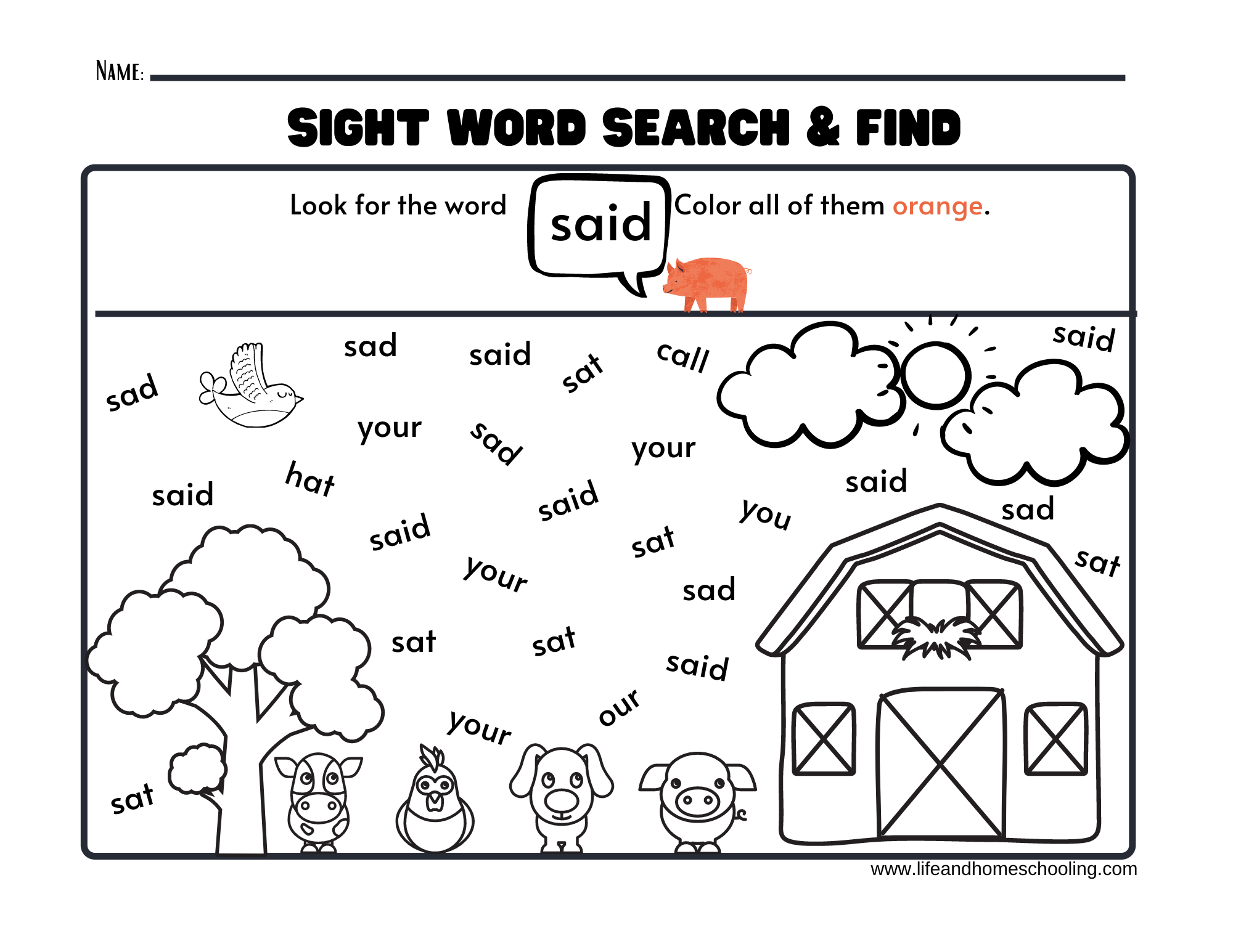 100 Printable Let S Learn Fry 1st Hundred Sight Words Worksheets Kindergarten 1st Grade Handwriting And Spelling Activity Etsy Finland