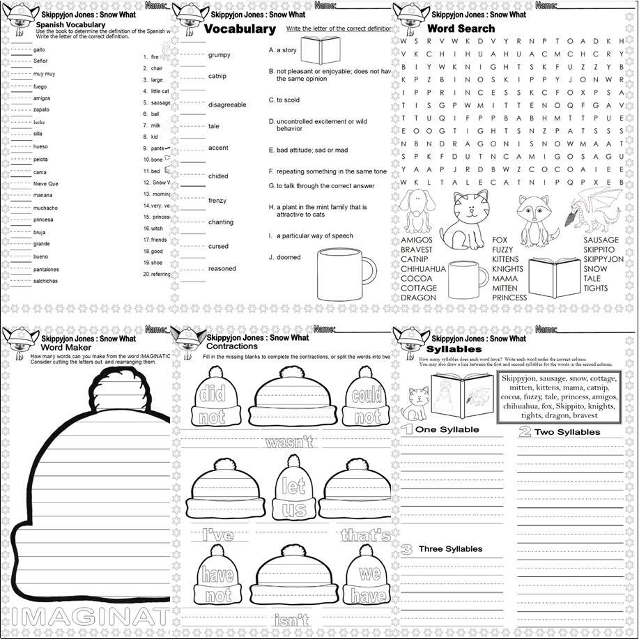 Skippyjon Jones Snow What Read Aloud Book Companion Reading Comprehension ELA Made By Teachers Skippyjon Jones Snow What Read Aloud Book Companion Reading Comprehension ELA Made By Teachers