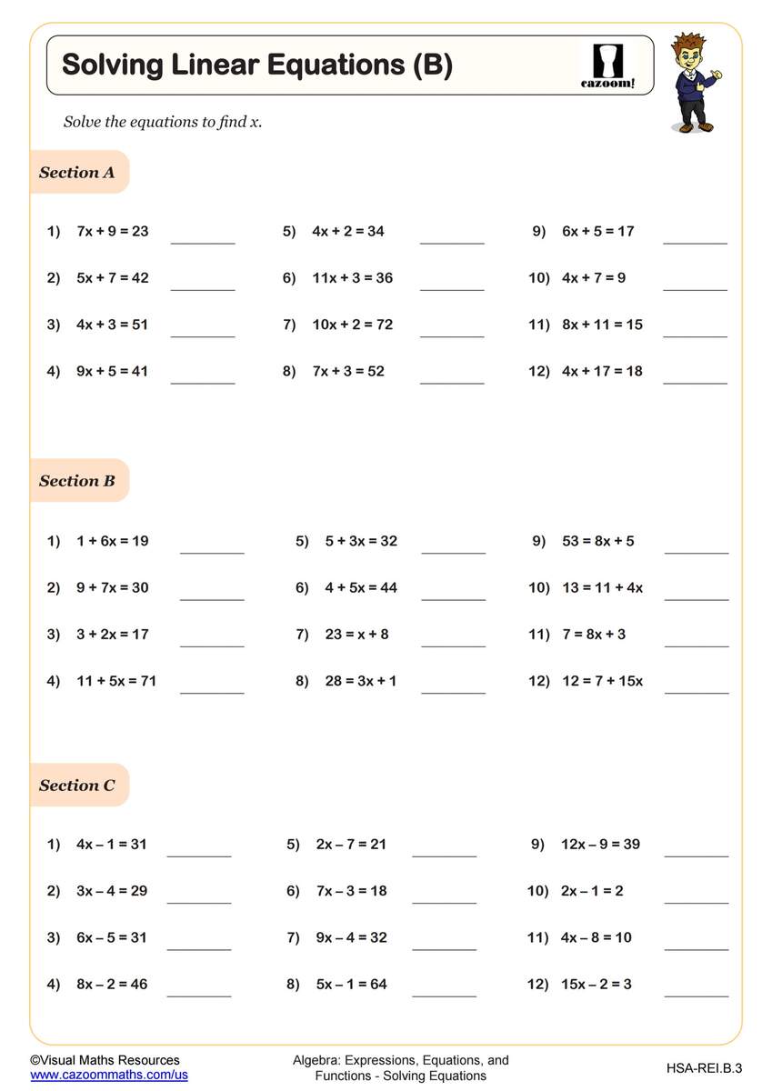 Mixed Linear And Quadratic Equations Starting Points Maths