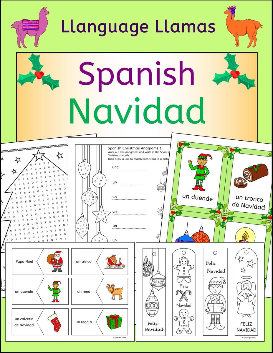 Spanish Christmas Navidad Fun Activities Worksheets Wordwall Bingo Cards Made By Teachers