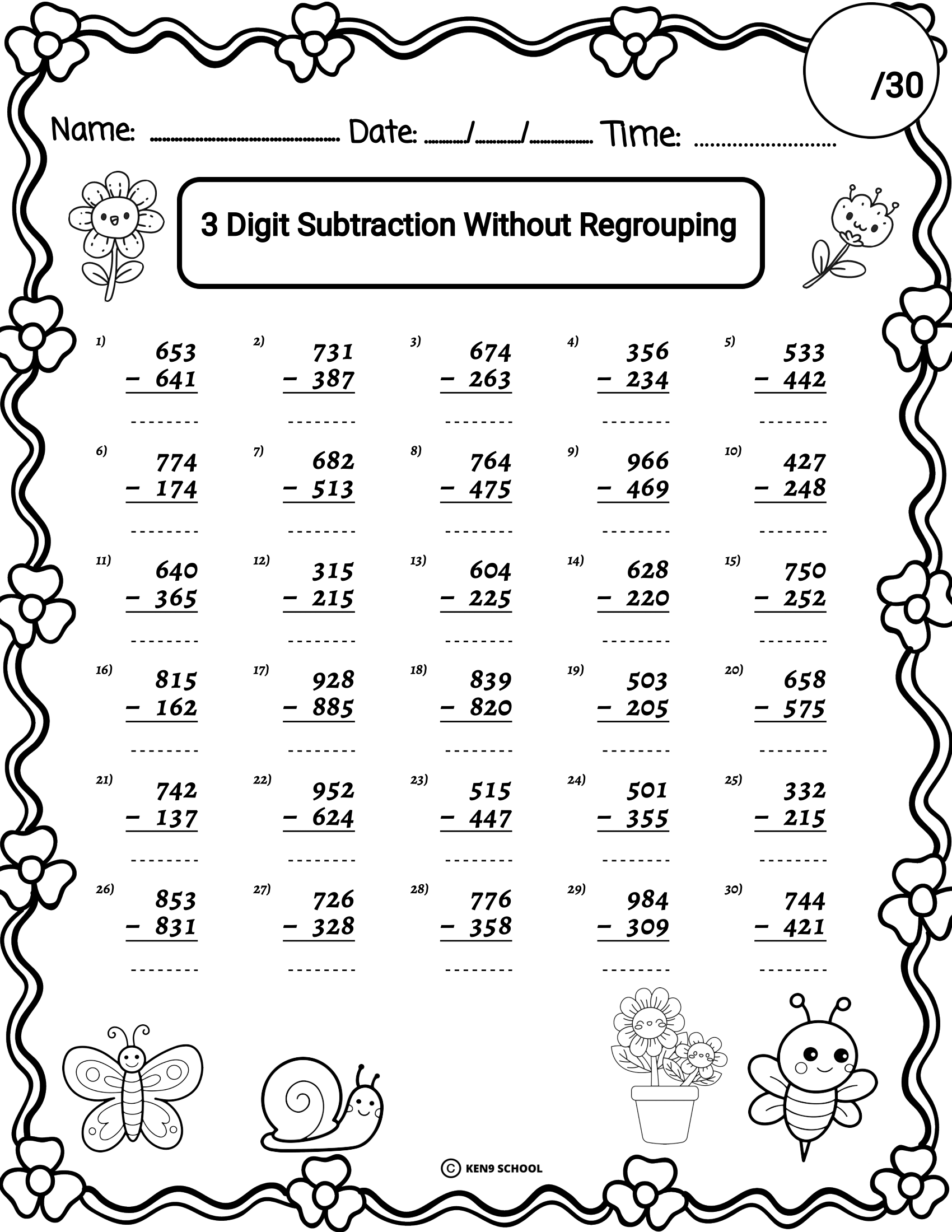 Spring 3 Digit Addition And Subtraction With Without Regrouping Worksheets Made By Teachers Spring 3 Digit Addition And Subtraction With Without Regrouping Worksheets Made By Teachers