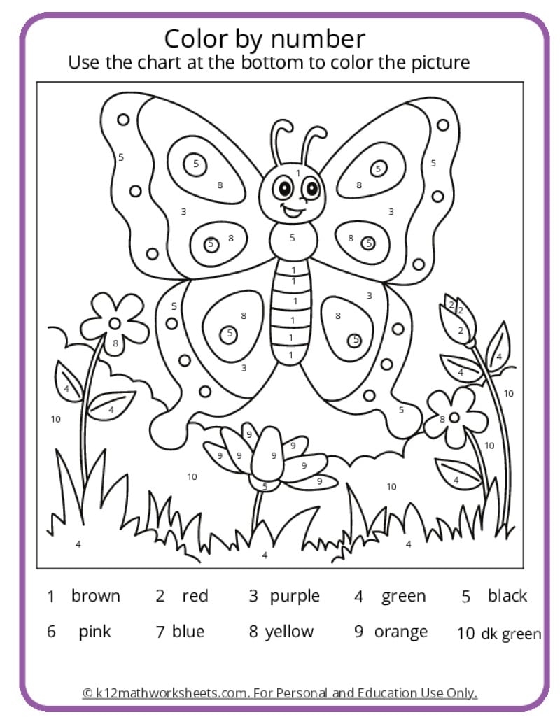 Spring Color By Number Pages K12 Math Worksheets 61 Spring Worksheets Ideas Spring Worksheet Worksheets Kindergarten Worksheets