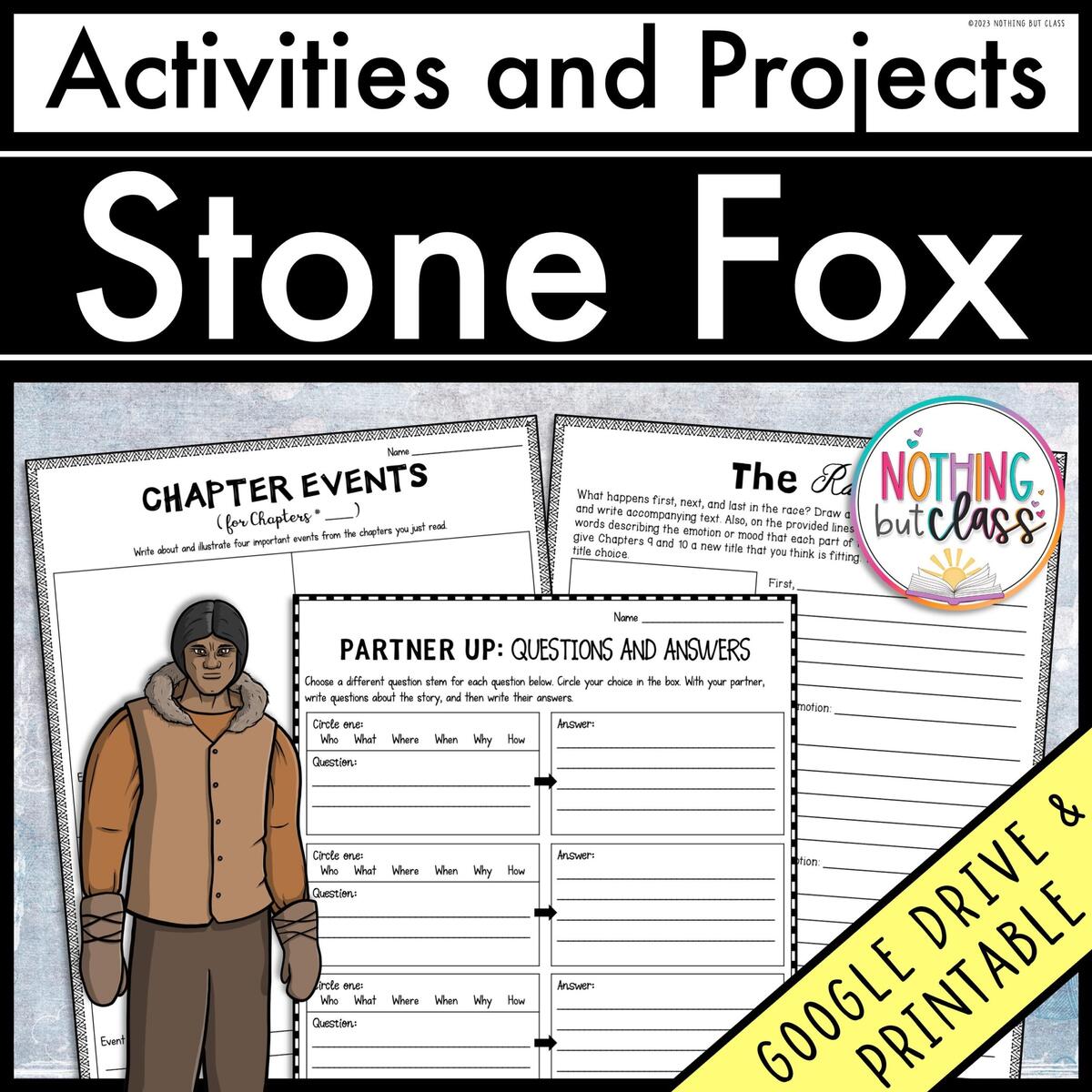 Stone Fox Reading Response Activities And Projects Guided Reading Worksheets Printable And Digital Etsy Stone Fox Reading Response Activities And Projects Guided Reading Worksheets Printable And Digital Etsy