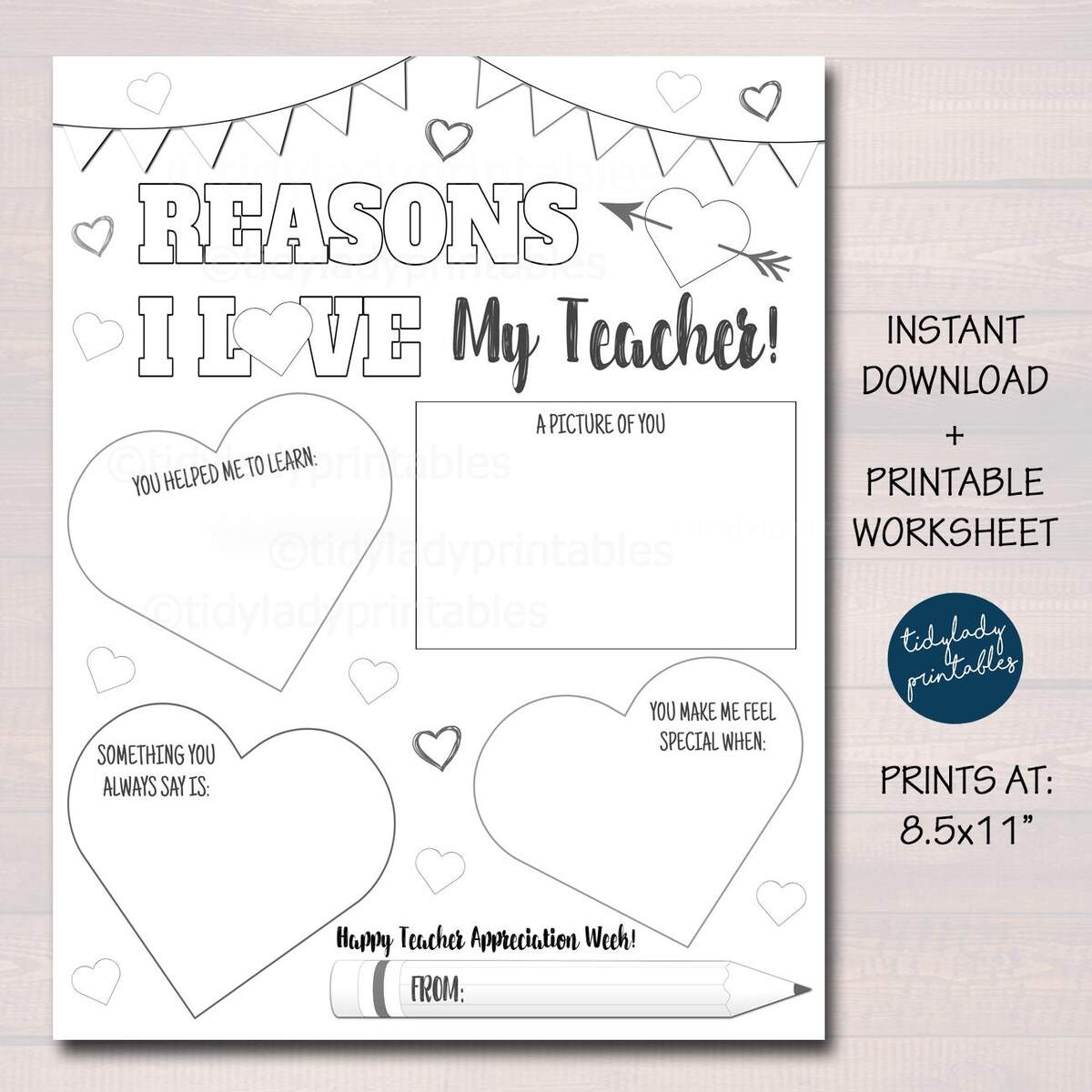 Teacher Appreciation Worksheet Reasons I Love My Teacher Student Activity Coloring Page Worksheet Printable Digital Download Etsy Denmark Teacher Appreciation Worksheet Reasons I Love My Teacher Student Activity Coloring Page Worksheet Printable Digital Download Etsy Denmark