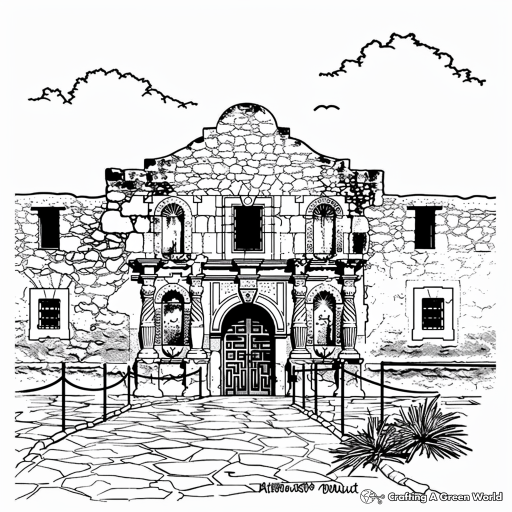 Shape Of Alamo Free Printable Paper Raft Templates
