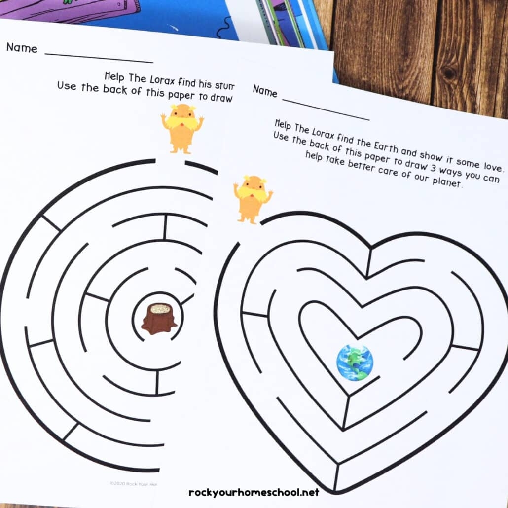 The Lorax Activities With These Fun Free Mazes Rock Your Homeschool The Lorax Activities With These Fun Free Mazes Rock Your Homeschool