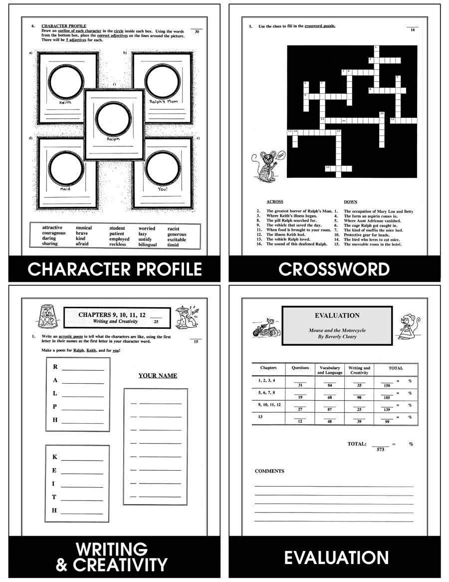The Mouse And The Motorcycle Novel Study Novel Studies Mouse Worksheets Library The Mouse And The Motorcycle Novel Study Novel Studies Mouse Worksheets Library