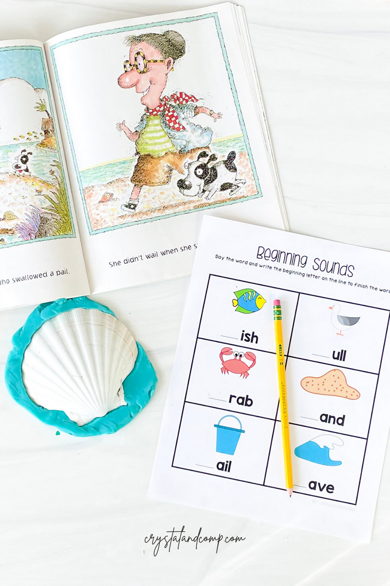 There Was An Old Lady Who Swallowed A Shell Printables