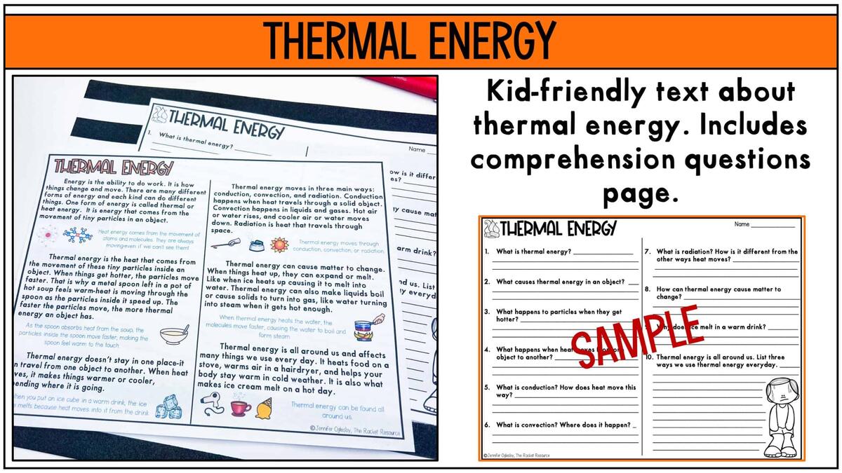 Thermal Energy Forms Of Energy Worksheet Heat Transfer Conductor Insulator The Rocket Resource Thermal Energy Forms Of Energy Worksheet Heat Transfer Conductor Insulator The Rocket Resource