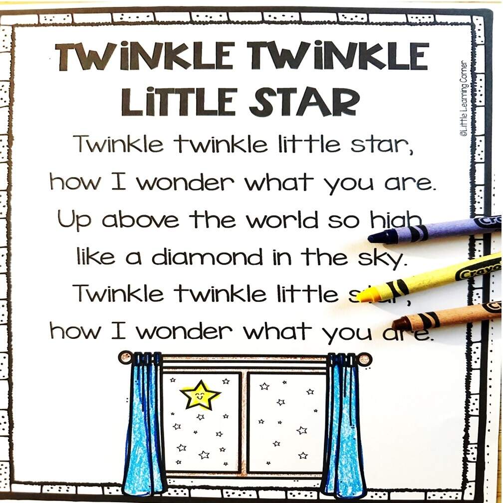 Twinkle Twinkle Little Star Coloring Pages Free Printable PDFs WakeTheKids