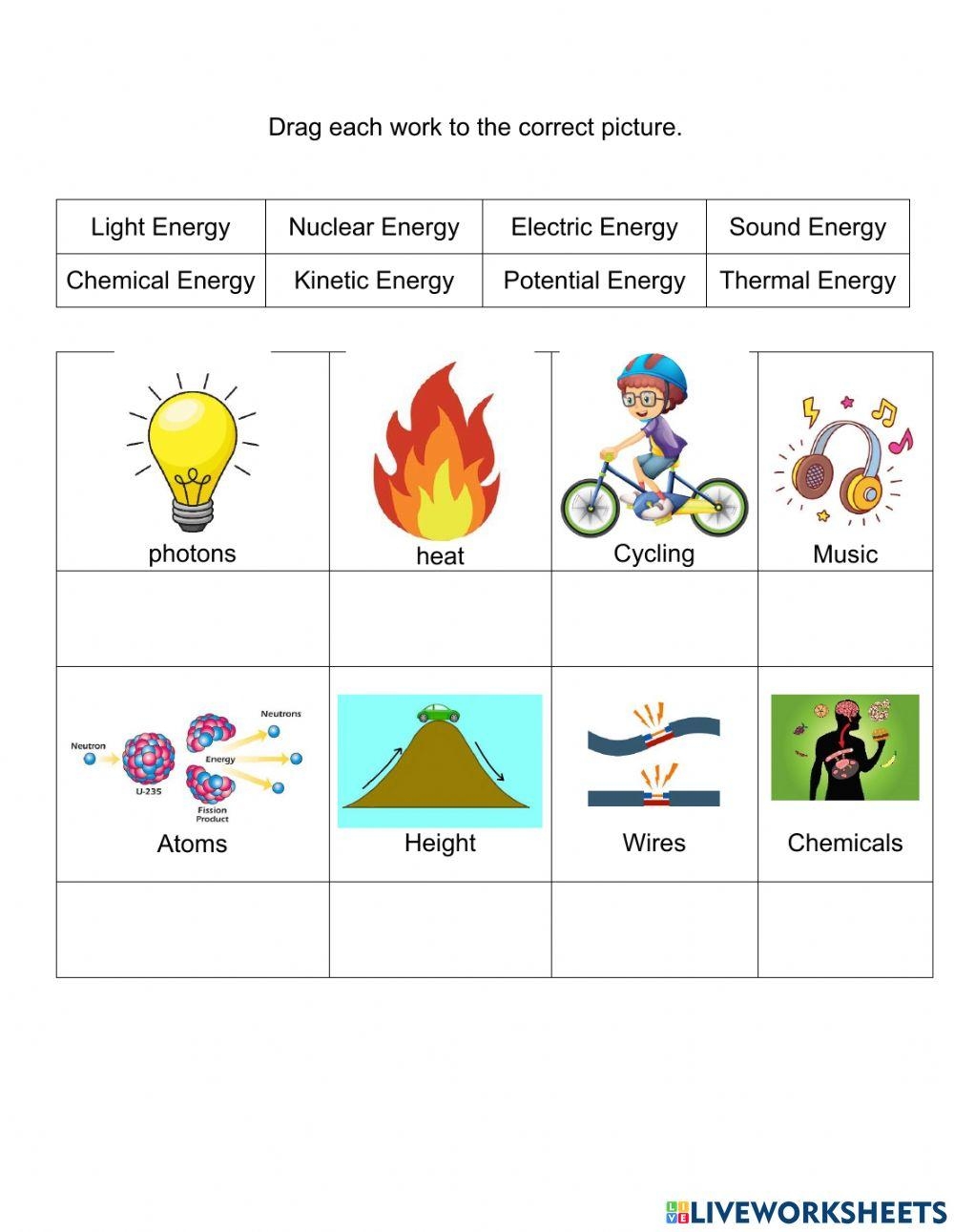 Types Of Energy Online Worksheet For Grade 8 Worksheets Library Types Of Energy Online Worksheet For Grade 8 Worksheets Library