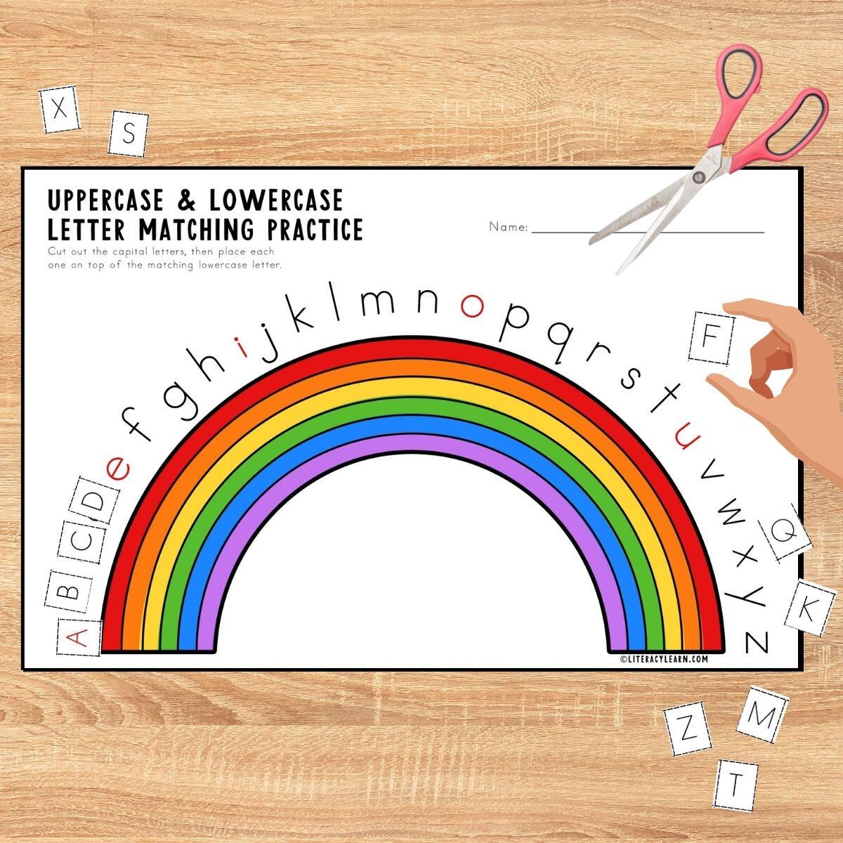 Upper Case And Lower Case Letters Free Worksheet For Kids Worksheets Library