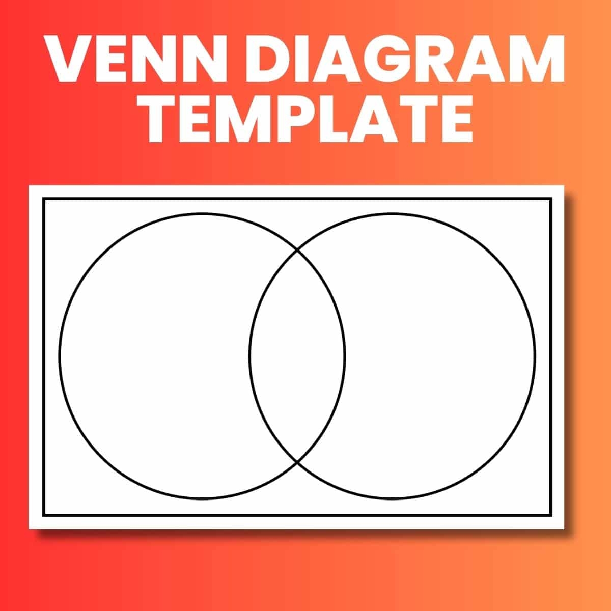 Venn Diagram Template Free Printable PDF