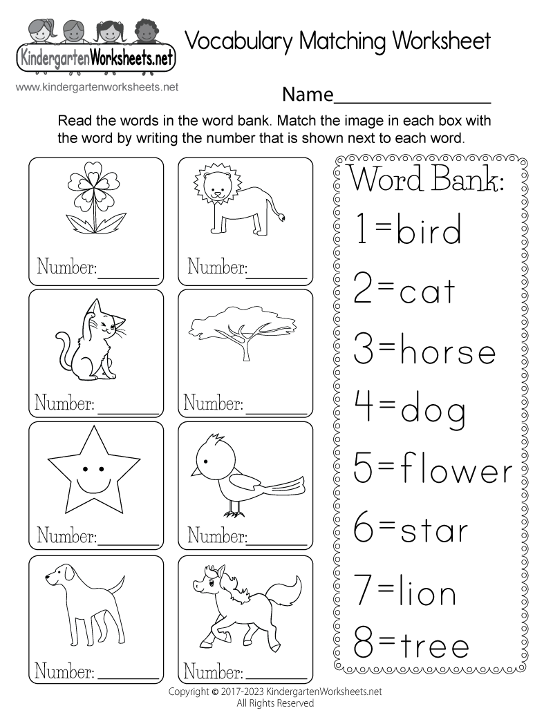 Spring Match A Word Worksheets Made By Teachers