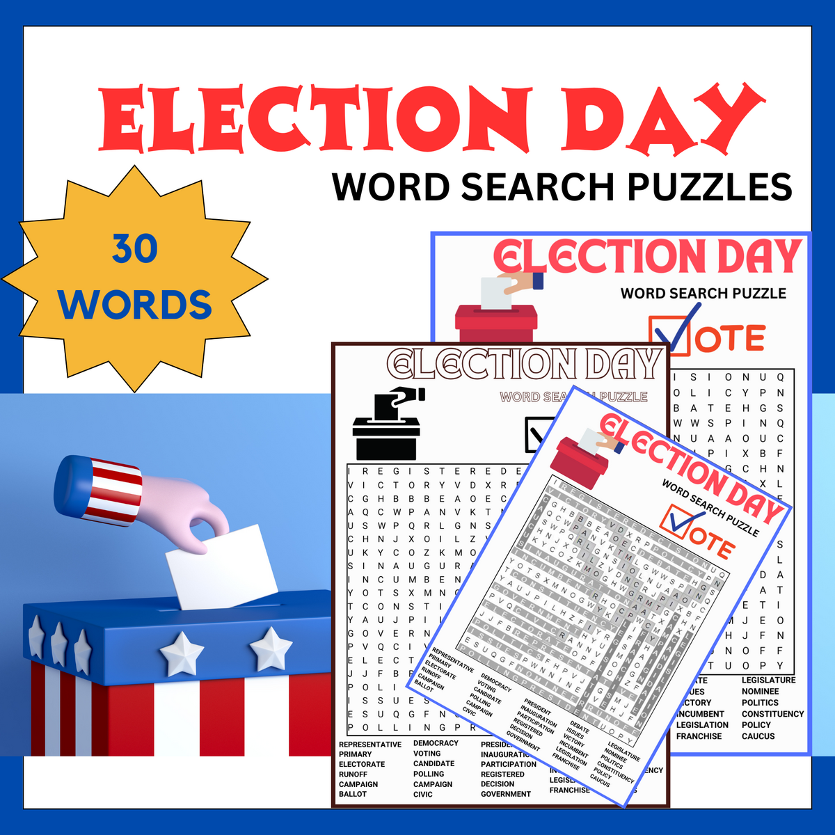 VOTING ELECTION DAY Word Search Puzzle Worksheet Activity Made By Teachers Election Day Activities For Elementary Students In 2026 Teaching With Jodi Durgin And Company