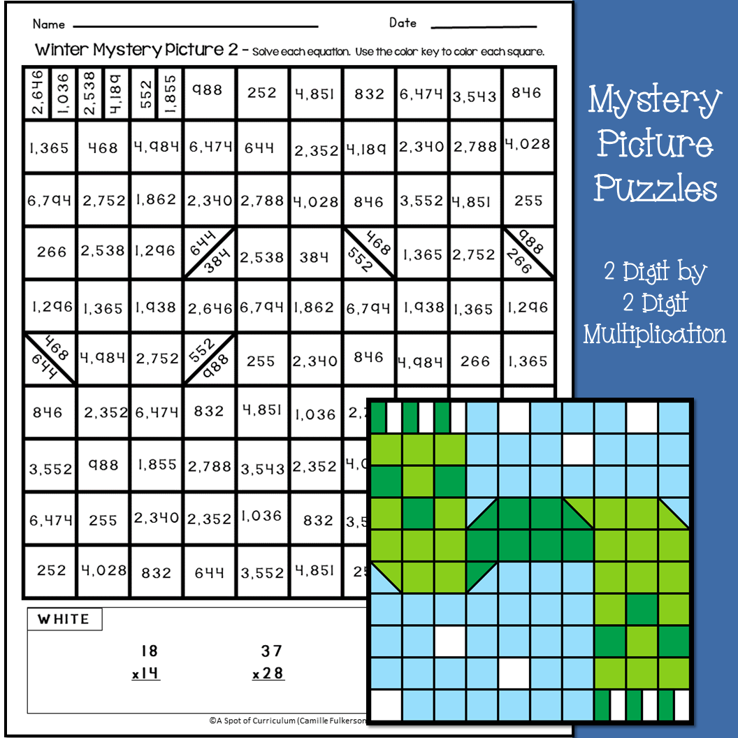 Winter Math Coloring Pages Multiplication And Long Division Mystery Pictures Classful Winter Math Coloring Pages Multiplication And Long Division Mystery Pictures Classful