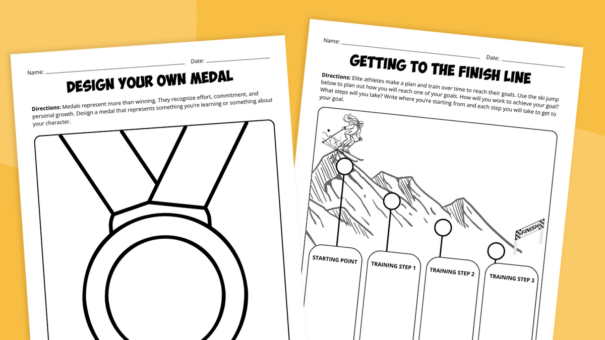 Winter Sports Worksheets Free Printable Bundle