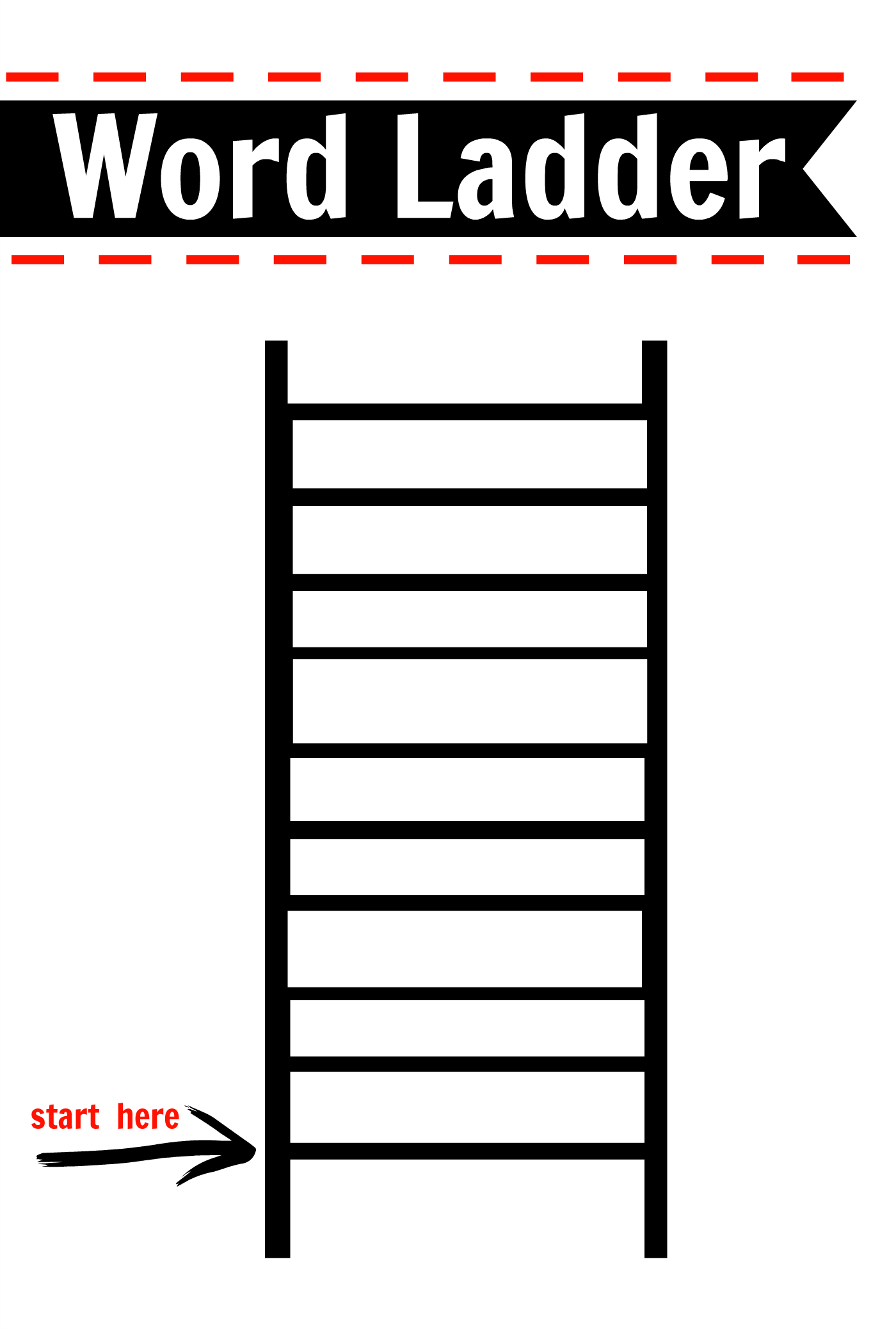 Word Ladders First Grade Free Printable Word Ladders First Grade Free Printable